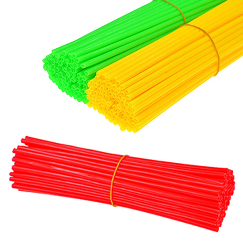 72pcs Universal Motorcycle Dirt Bike Enduro Wheel Rim Spokes Skins Off Road Shrouds Covers Universal