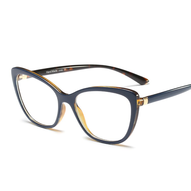 MARC Frame Eyeglass Clear lens Women Cat eye Square Glasses Resin Transparent Eyewear Personality Purple 95185 1