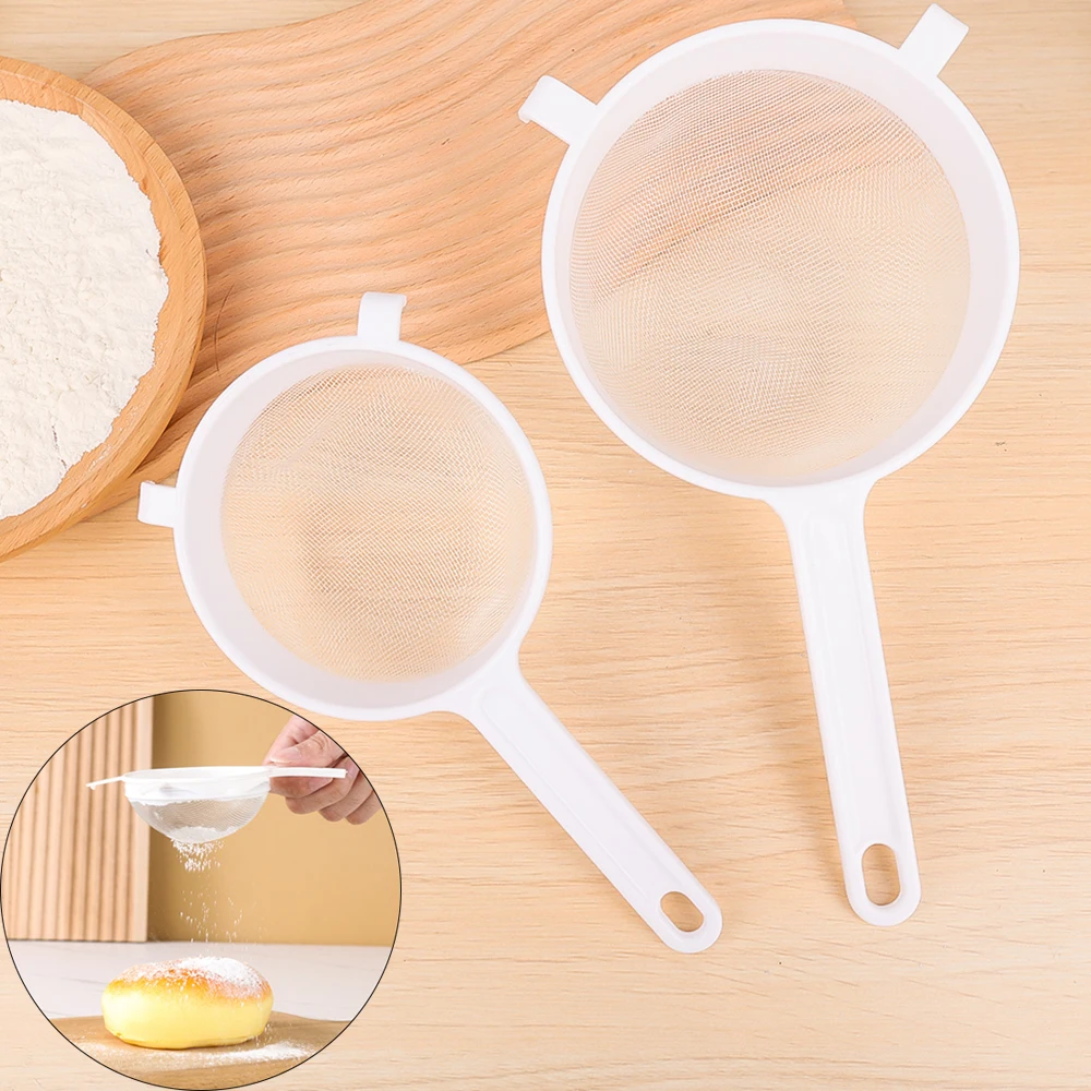 Küche Filter Bildschirm Handheld Kunststoff Mehl Sojamilch Filter Wiederverwendbare Obst Milch Dreg Screening Sieb Küche Zubehör
