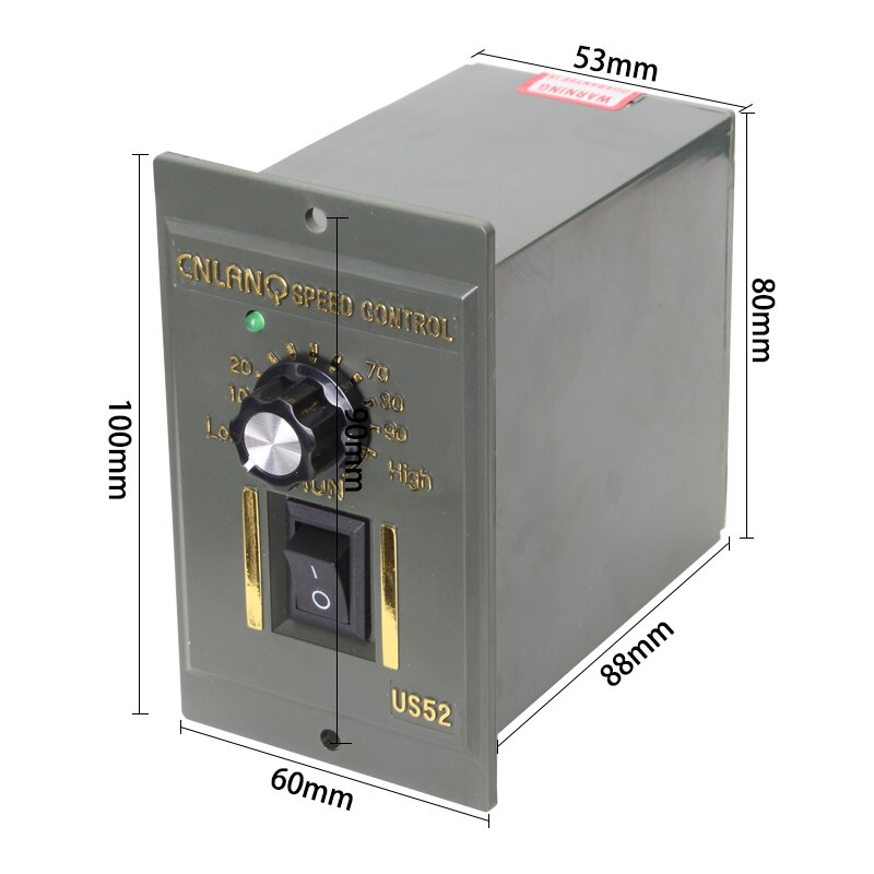 US-52 220V 6W 15W 25W 40W 60W 90W 120W 180W 200W 250W AC Motor Speed Controller AC Regulator Motor Control Foreward Backward