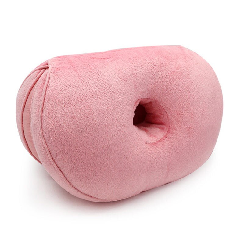 Memory Foam Orthopedic Seat Cushion Dual Comfort for Chairs of Beautify Hip Lift Up Multifunction Throw Cushion Chair Pad: Pink