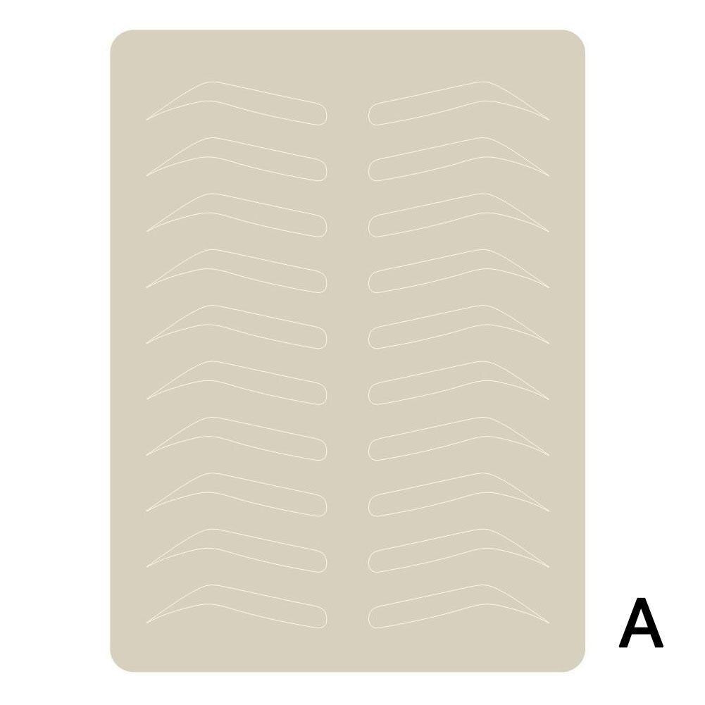 1 st microblading tillbehör ögonbryn träna latex hud permanent makeup ögonbryn tatuering inget bläck behövs punktlinje gummi material: 5.5
