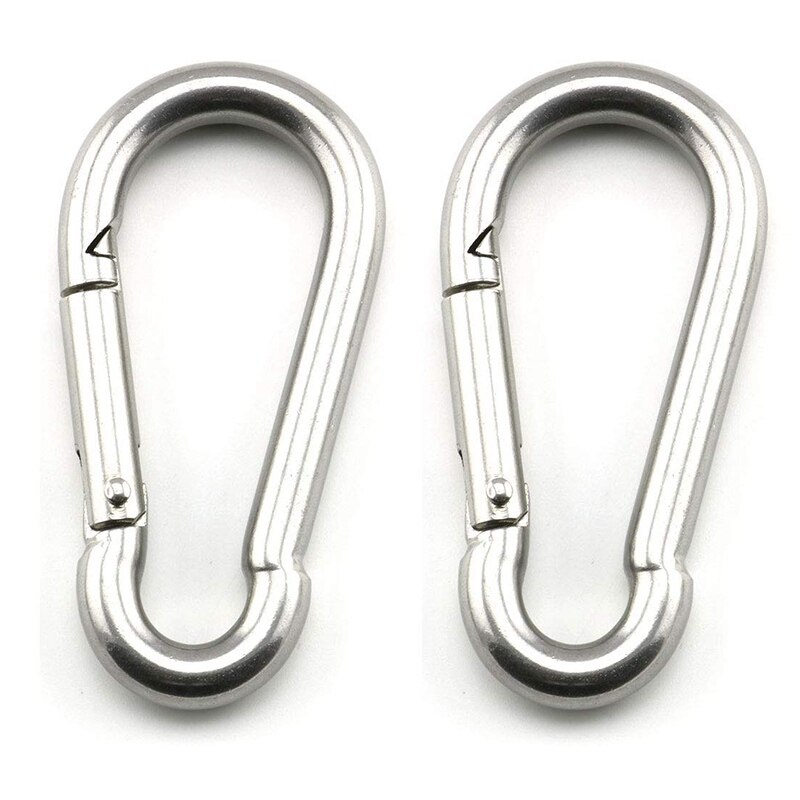 2 Sets Of Suspended Ceiling Wall Mount U-Shaped Hooks Stainless Steel Heavy Duty Multi-Function Hammock Hammock Hook Metal Base