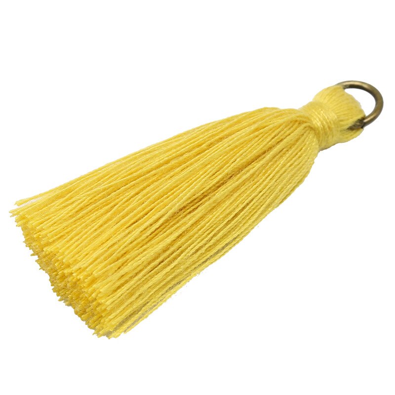 20 stuks 4.5cm koperen ringen mini kwastjes hangers sieraden gordijn kleding decoratieve accessoires sleutel tas hanger knutsel kwastjes diy