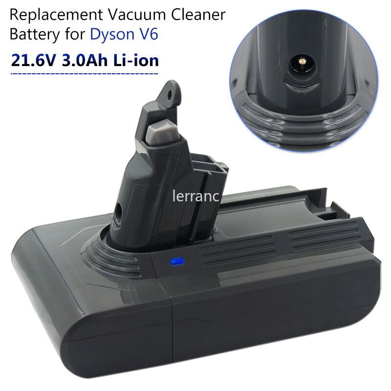6.0Ah 3.0Ah 21.6V Lithium Battery for Dyson V6 DC62 DC58 DC59 DC74 SV09 SV07 SV03 Vacuum Cleaner Replacement Parts Sony Cells