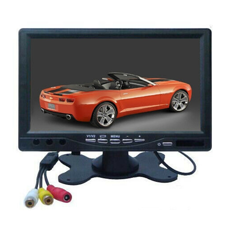 12V-24V 7 pouces TFT LCD couleur HD moniteur pour voiture CCTV vue arrière caméra de recul