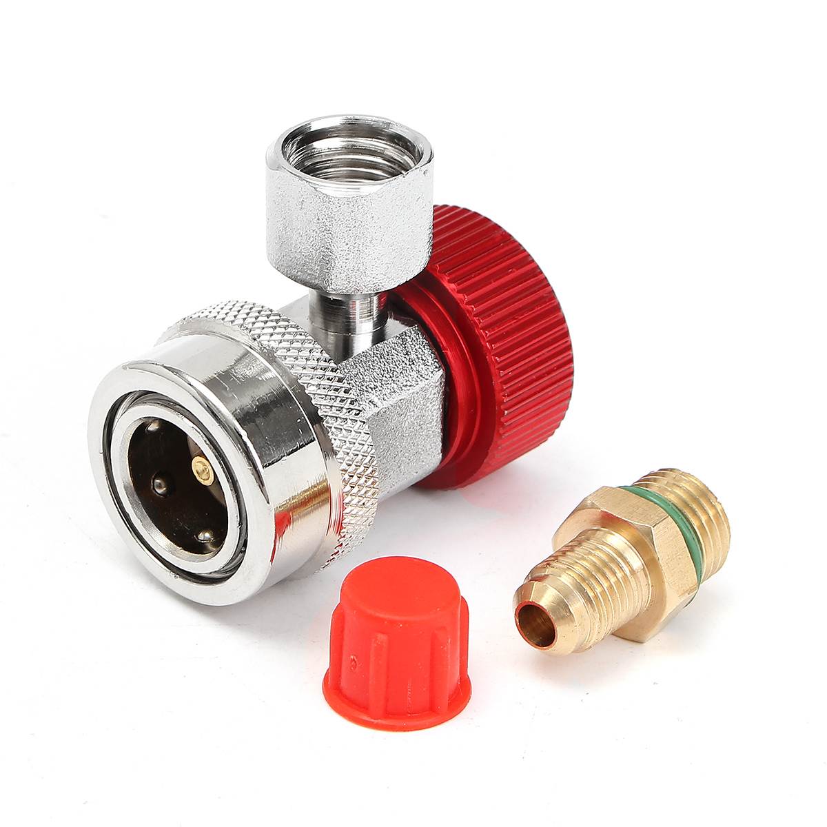 R134A High Low Quick Coupler Connector Adapters Type AC Manifold Gauge Auto Set for A/C Manifold Gauge Brass Adapter