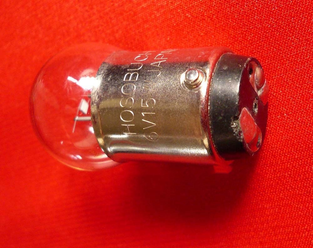 Pour ampoule HOSOBUCHI OP2128 6V15W BA15D, OP 2128 6V 2.5A 15W lampe à baïonnette cc