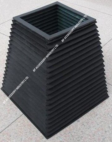 Square flexible accordion protective bellow covers