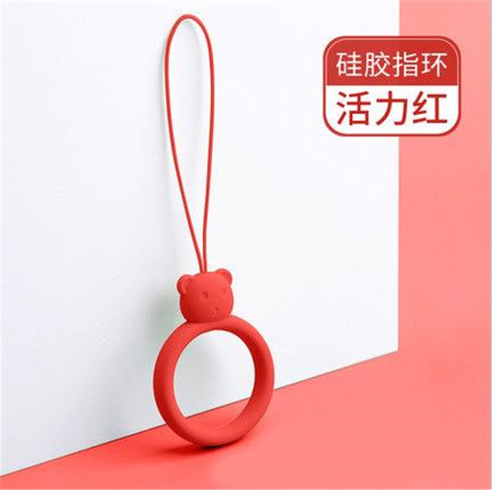 Silicone Ring Ring Bear Liquid Silicone Cell Phone Lanyard Electronic Cigarette Lanyard Headphone Case Pendant U Disk Lanyard: P7