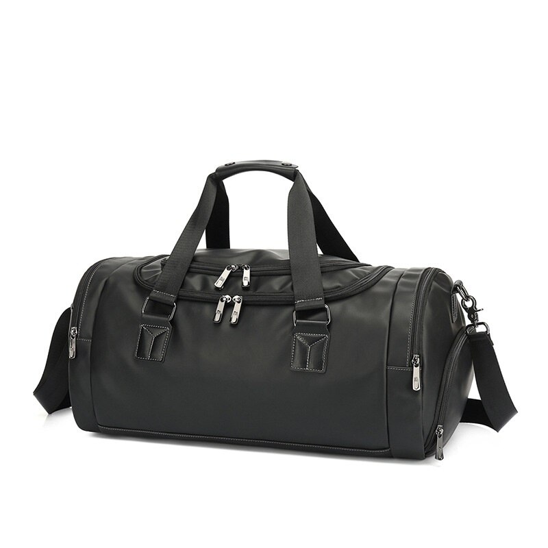 Sports Fitness Bags for Men Gym PU Handbag Travel Duffle Luggage Waterproof One Shoulder Crossbody Bag Men Outdoor Weekend Blosa