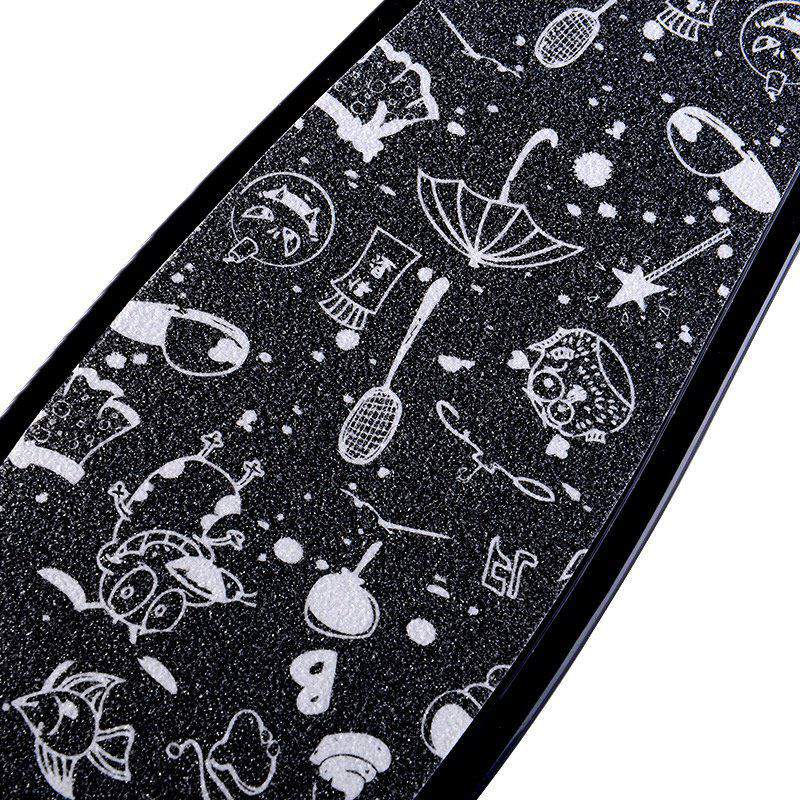 Halkskydd 22- tums board klistermärke skateboard klistermärke solid/tryckt vattentätt självhäftande enkel rocker sandpapper för penny board
