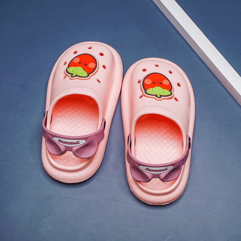 Kinder Maultiere Clogs Sommer Kinder Garten Schuhe Mädchen Jungen Strand Schuhe Candy Farbe Loch Töpfe Enfant Sohle Weiches Licht Hausschuhe