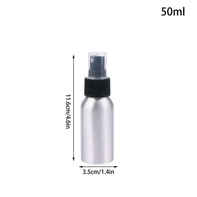 30/50/100/120/150/250/500ml flaconi spray vuoti in alluminio, flaconi cosmetici, mini flaconi atomizzatori in metallo, formato da viaggio per cosmetici: Verde chiaro