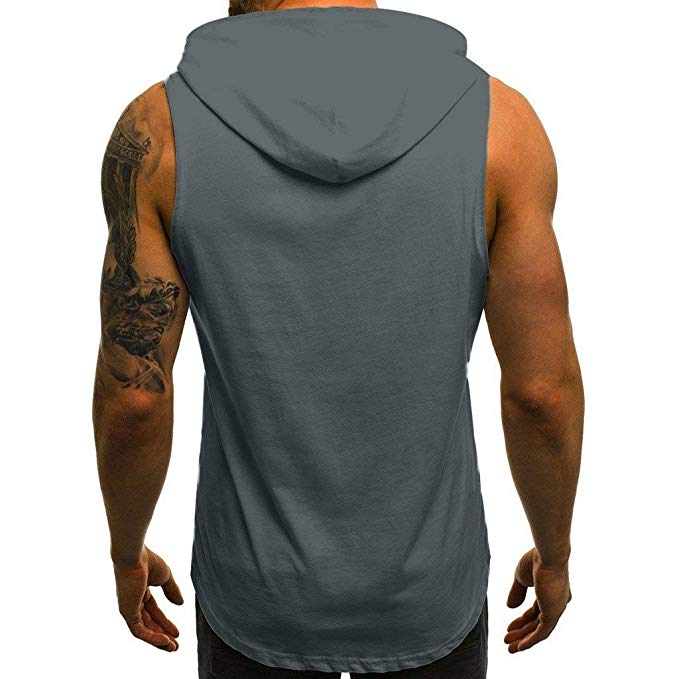 Neue baumwolle ärmellose Hemden Panzer oben männer Fitness mens singulett Bodybuilding trainieren Fitnessstudio weste Fitness männer