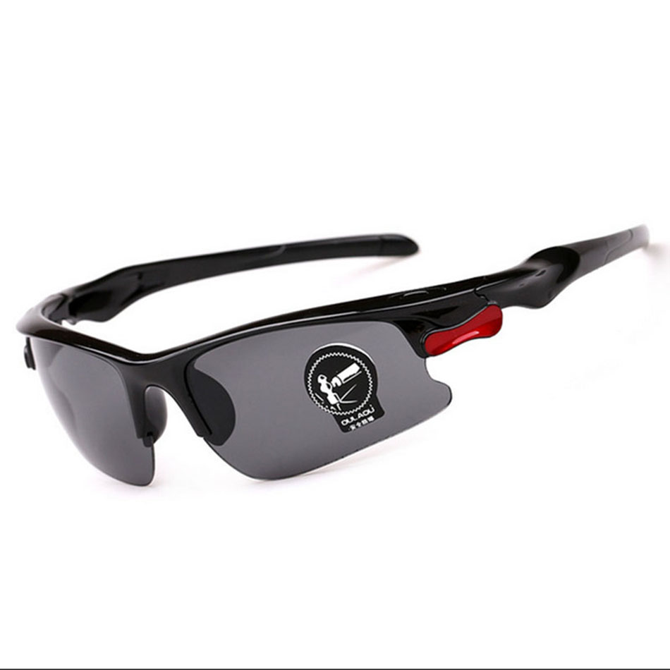 Auto Nachtsicht Fahrer Brillen Anti-Blendung Brille Radfahren Gläser Fahrrad Sonnenbrille Frauen Männer Sonnenbrille Sport Reiten Gläser: Schwarz