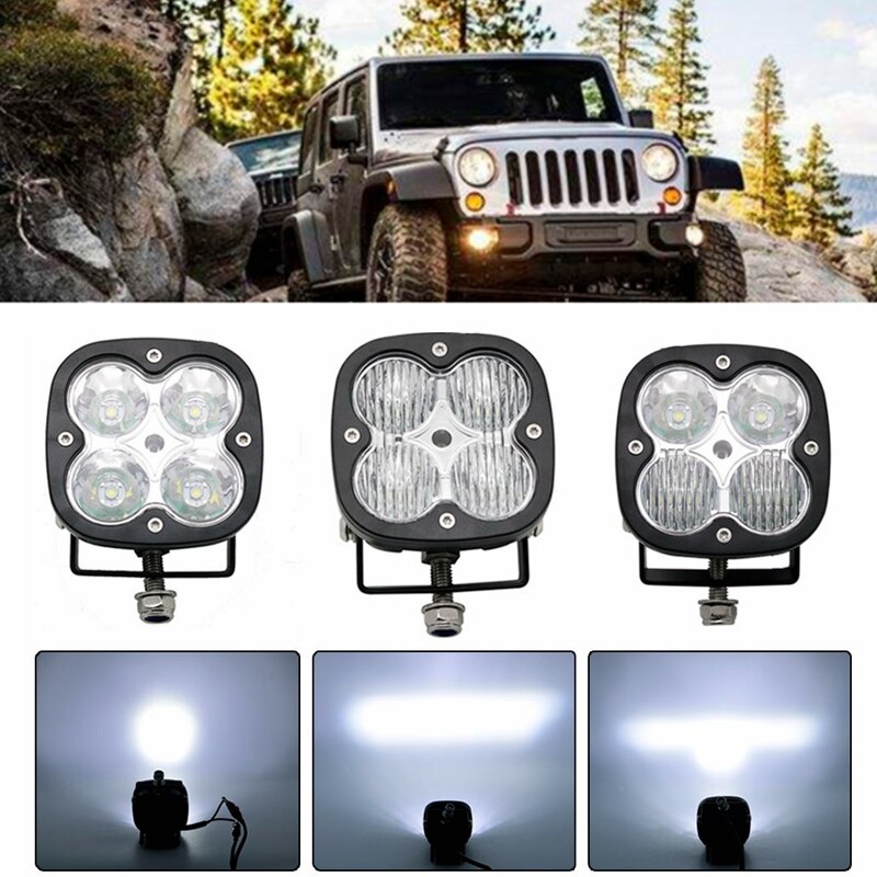 1/2pcs 12V 24V 40w 2Inch spot flood combo beam led wrok light Offroad Light Car Truck SUV ATV UTV UTE Led Driving Lights