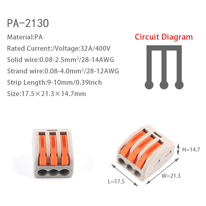 50 stks/zak 41 Hendel Quick Wire Kabel Dirigent Connector Universele 2/3/4/5/8 poort Klem Push-in Bedrading Terminal Huishoudelijke Apparaten: Donkergrijs