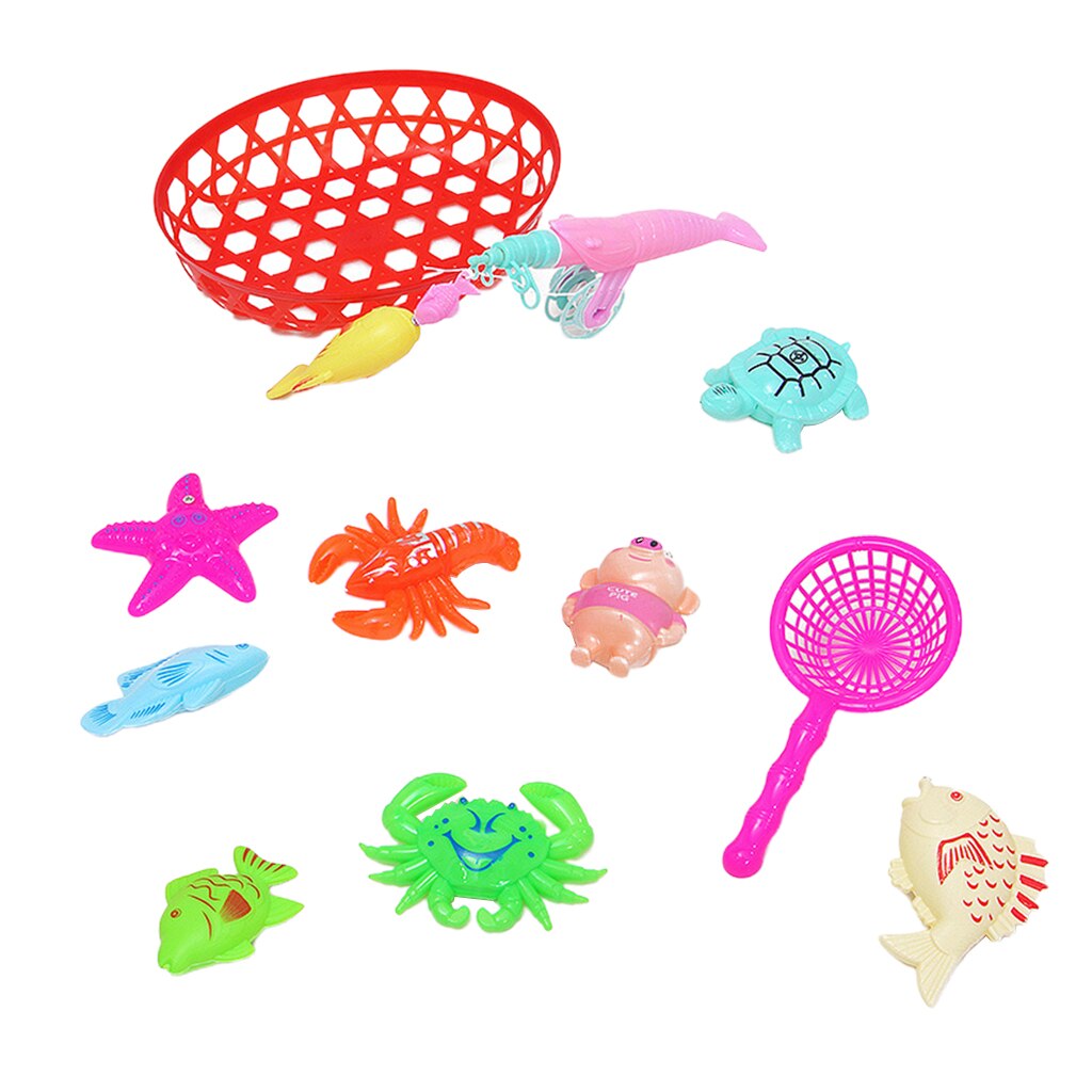 Fishing Baby Bathtub Floor Table Catching Fishes Pretend Fisherman Playing