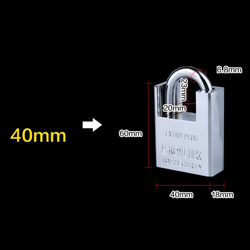 Anti-theft tamper waterproof never rust security door locks padlock copper Blade idling cylinder 4keys atom