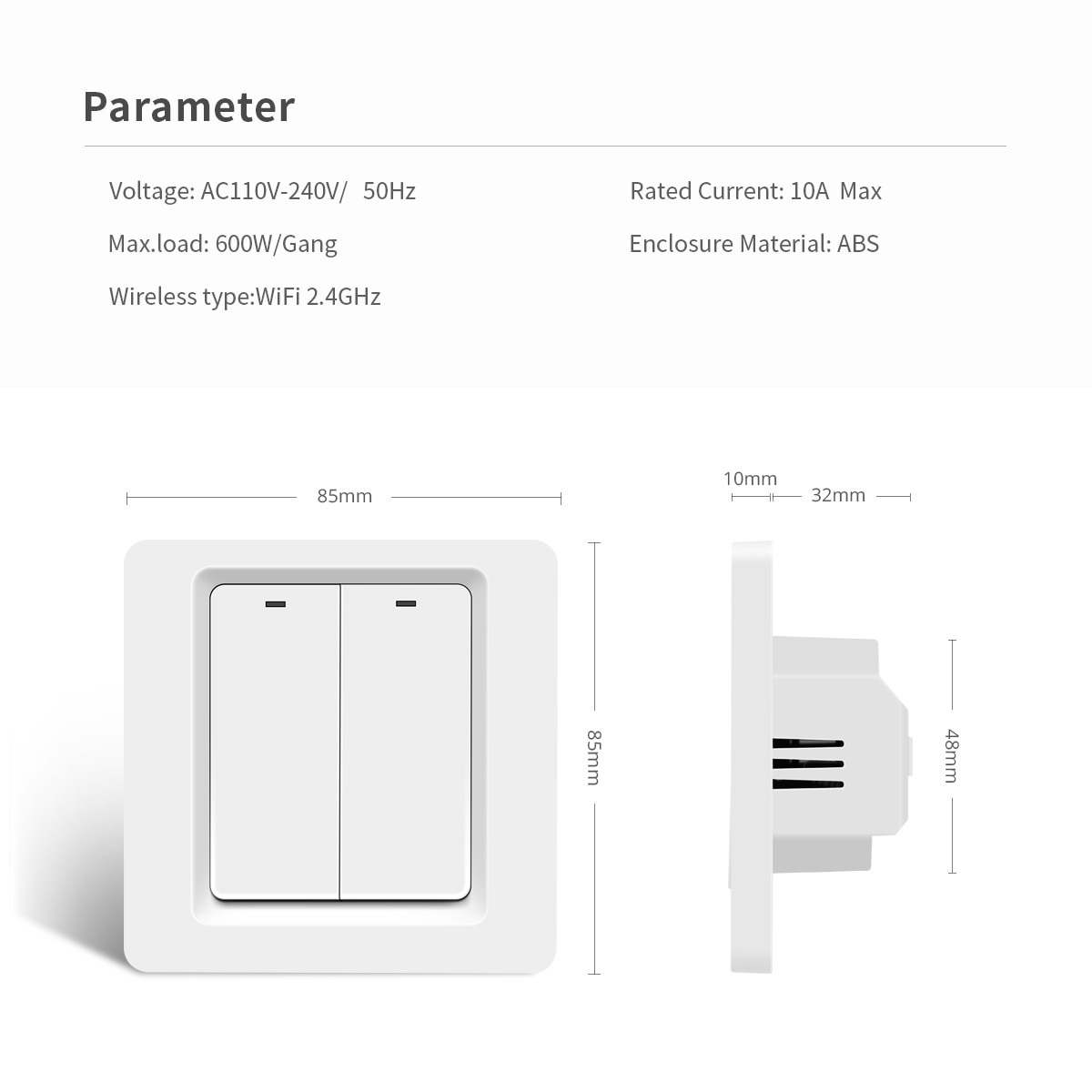 For Apple Homekit Smart Life Switch Wifi Remote Siri Voice Control Led Lamp Room Bedroom Google Home/Light/Wall/Button/EU Switch