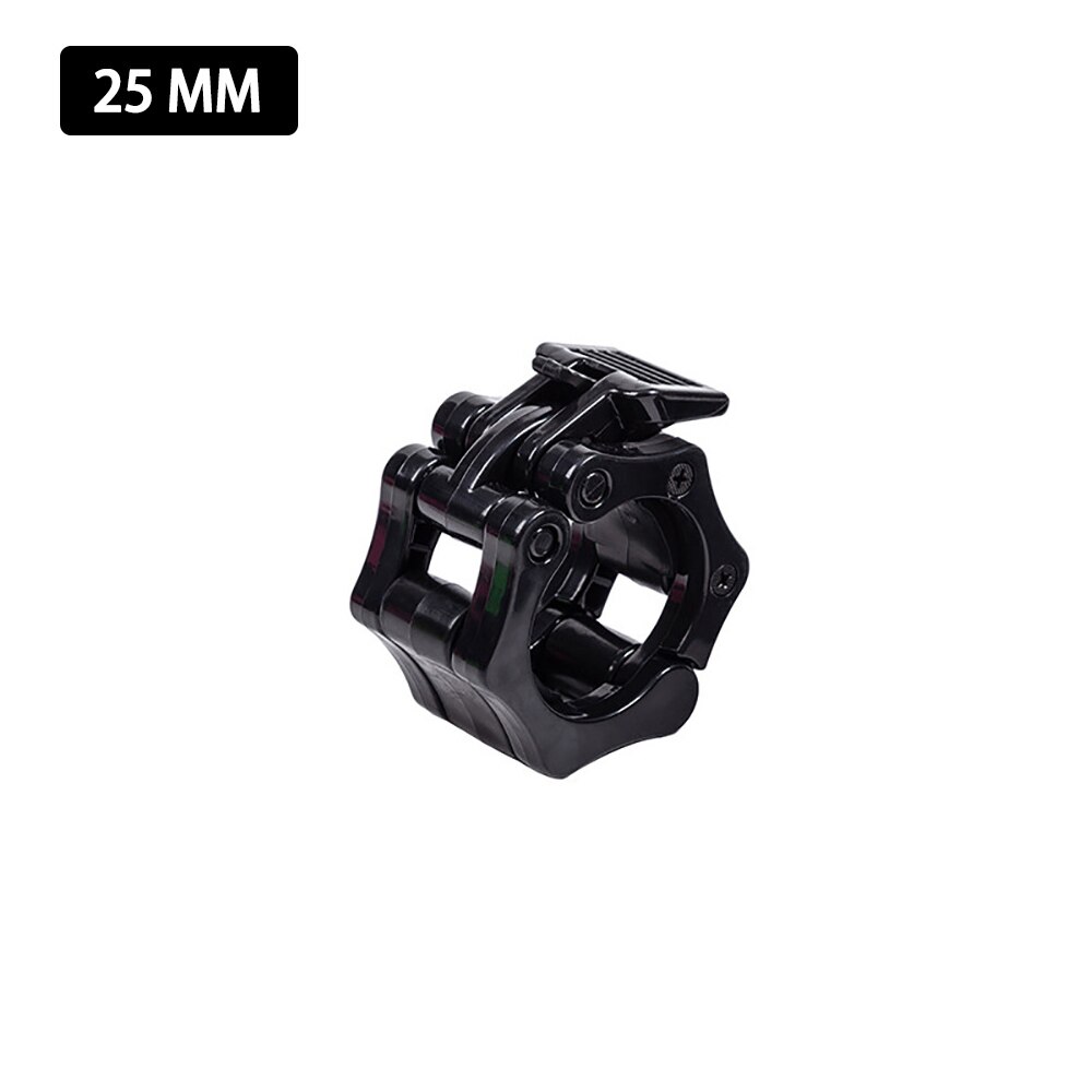 25mm 28mm 30mm Spinlock Collars Barbell Collar Lock Dumbell Clips Clamp Weight Lifting Bar Gym Dumbbell Fitness Body Building: 25mm Black -1