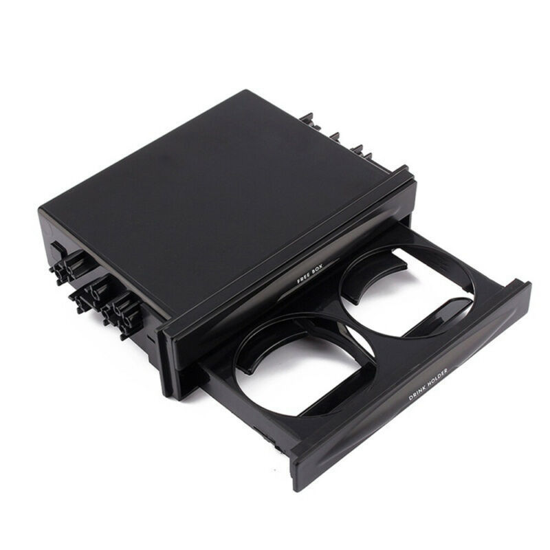 Universal Storage Box Car Interior Inner Black Plastic 18cmx12.8cmx5cm