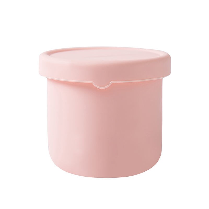 Silicone Lunch box fresh-keeping box Leak-proof Fruit Salad Bowl Microwave Tableware For Women Meal Prep Food Storage Containers: Pink 250ml
