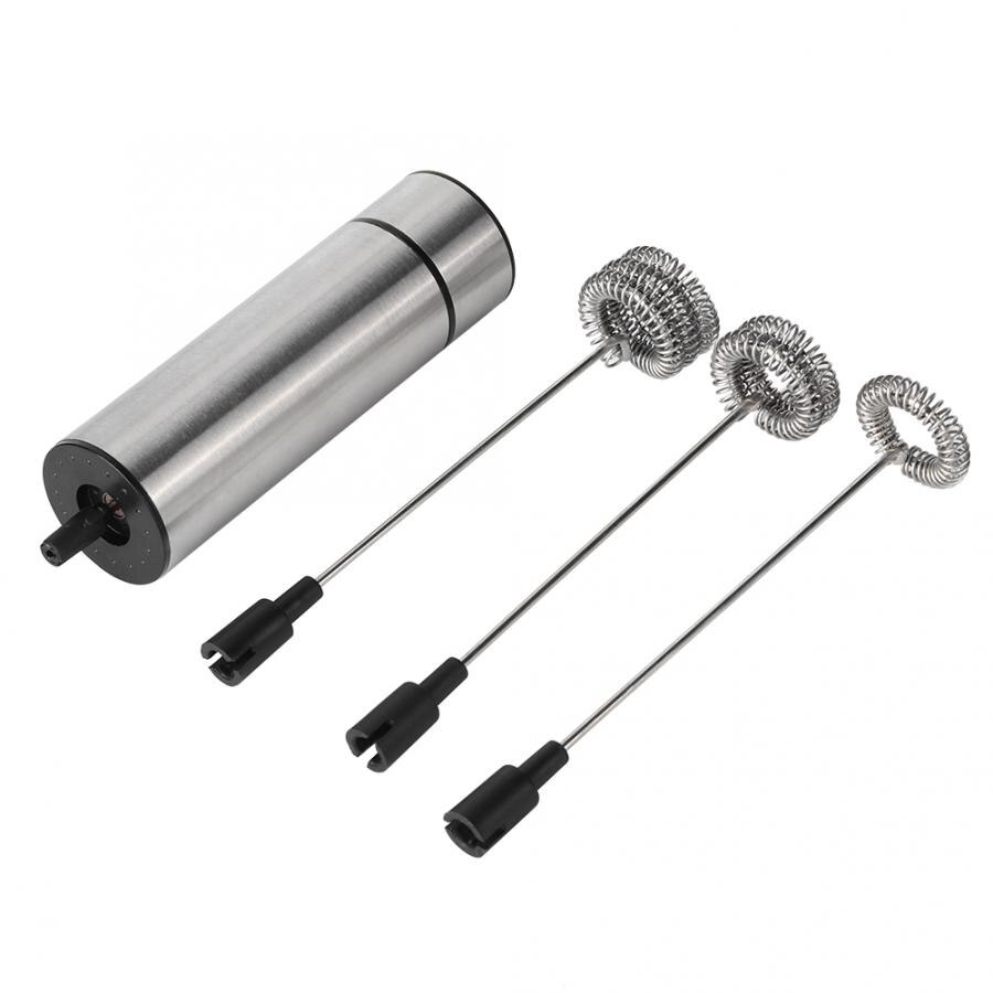 Batidora de café de acero inoxidable para leche, batidora eléctrica, batidora de leche y huevos, Espumador, utensilios de cocina para el hogar, Espumador