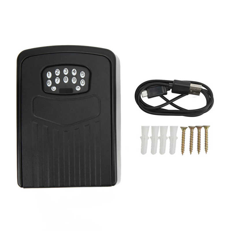 Smart Key Lock Box Storage Bluetooth Lock Box Dynamic Password for Outdoor