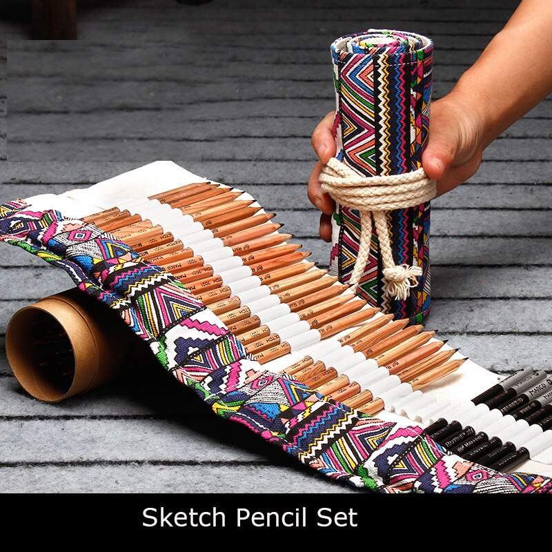 Marco pen sketch pencil drawing tool set beginner full set of brush student children sketch charcoal art supplies