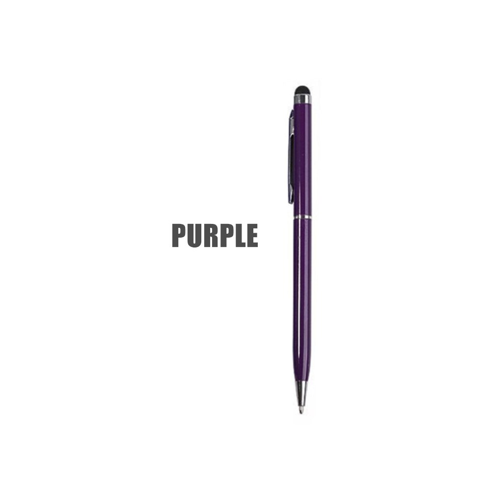 Colors Universal Touch Pen 2 in 1 Stylus Drawing Pens Screen Capacitive Screen Caneta for Tablet Phone Pencil Accessories: Purple