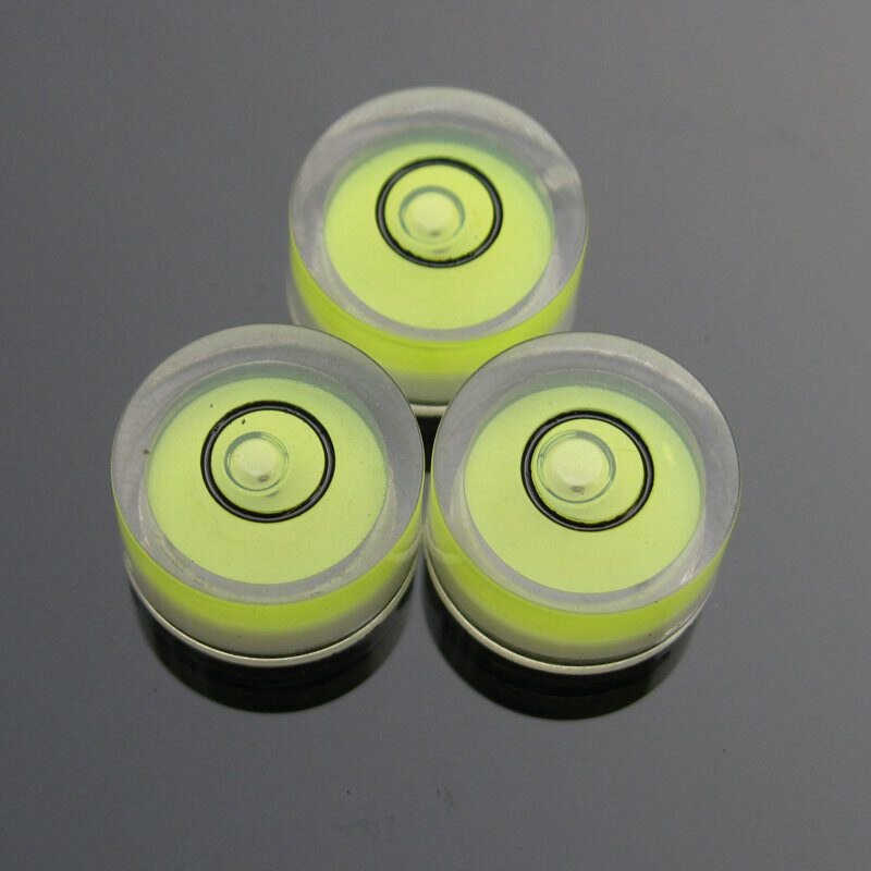 HACCURY 12*6mm Plastic Universal level Circular Mini bubble level bubble spirit level measurement instrument