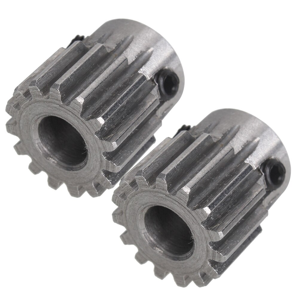 PBLOOT 2 pcs Module 1 15 Tanden 4/5/6/6.35/7/8mm Gat diameter Motor Metalen Stalen Tandwiel