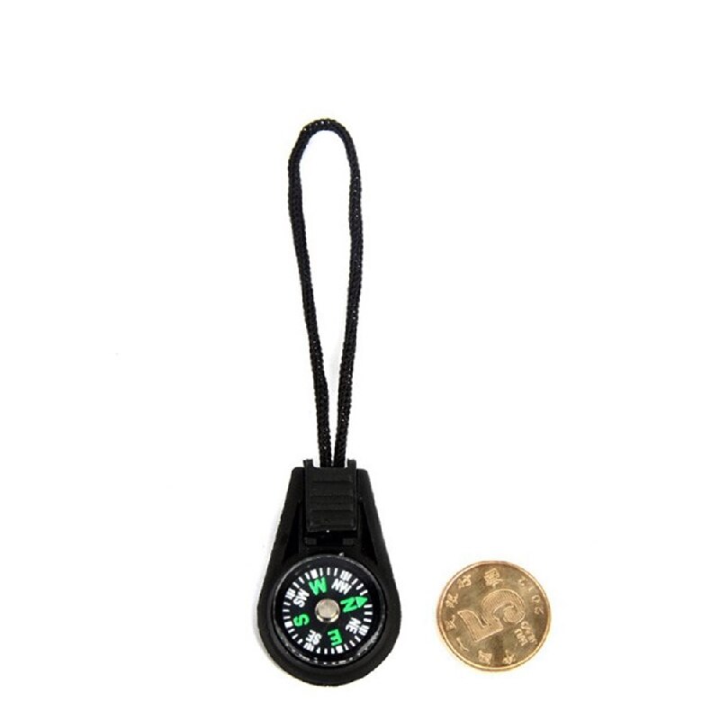2PCS Mini Compass Small Bean Needle Outdoor Camping Head Apply Zipper H7Q8