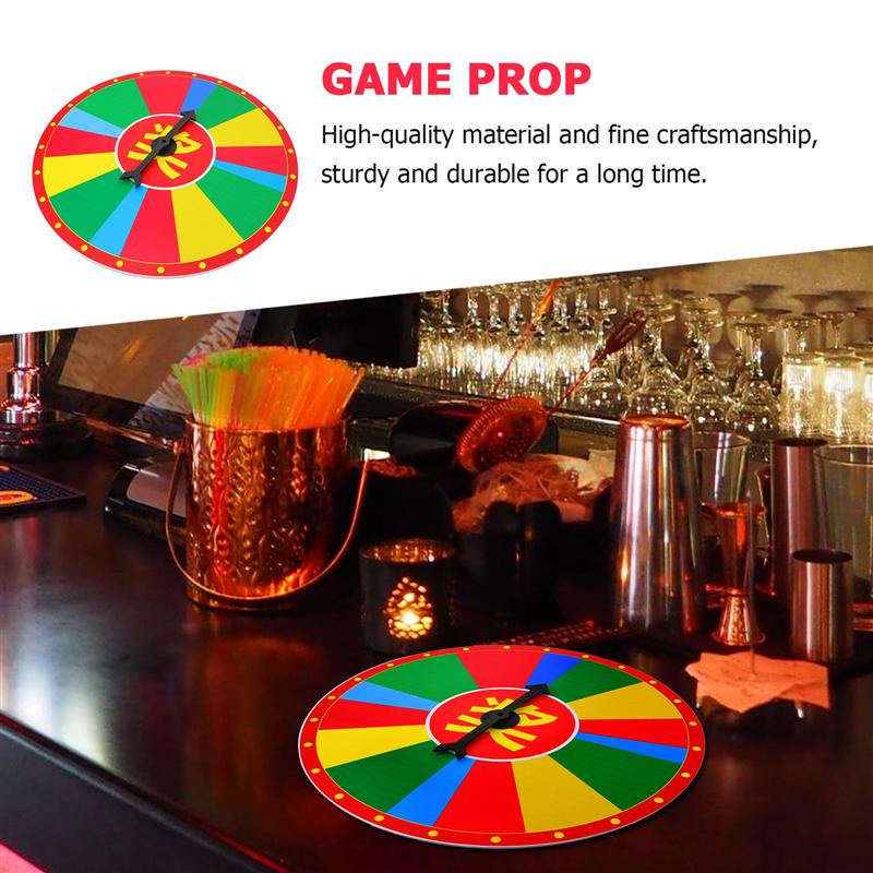 1pc Round Wall Hanging Prize Wheel Game Prop Foam Draw Wheel Rotary Prize Wheel Game Party Props 40cm