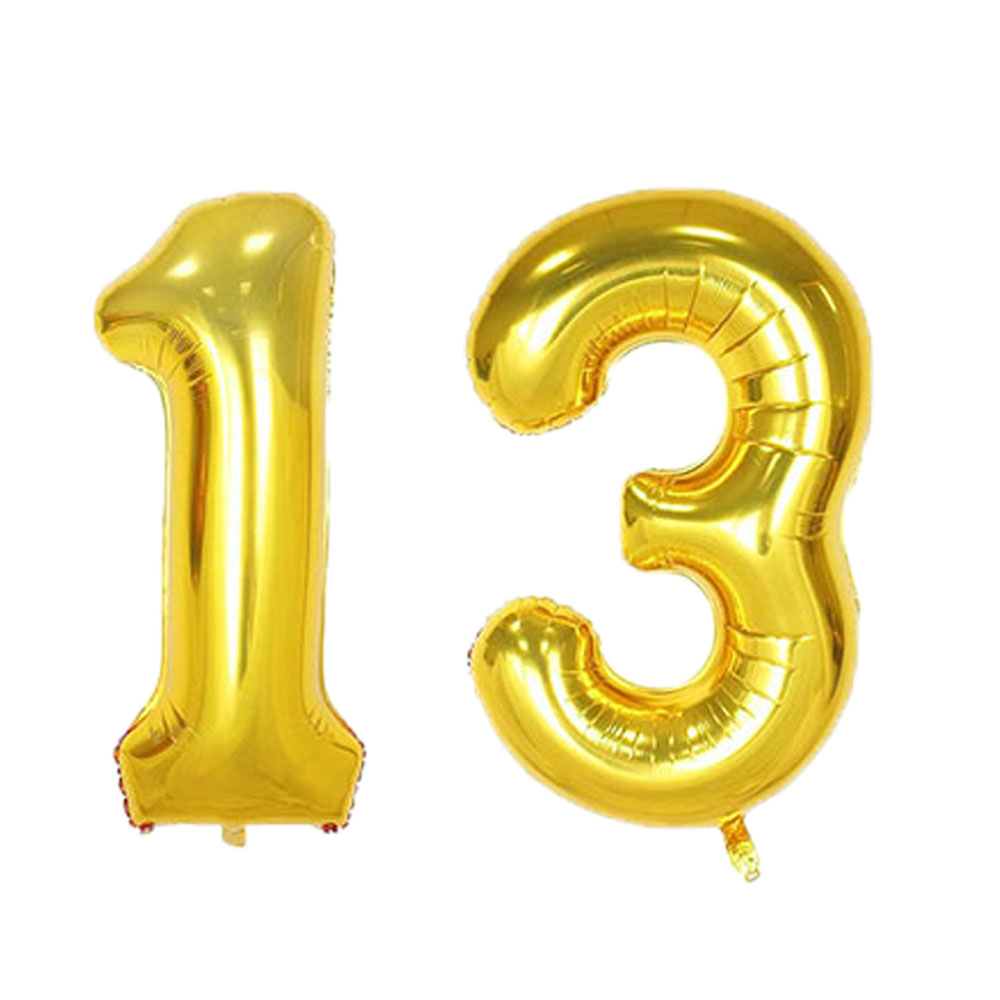 40 pulgadas 10 11 12 13 14 15 16 17 18 19 Globo Oro rosa Plata 10.o 11.o 12 13 14o 15o Decoración de de cumpleaños Globos