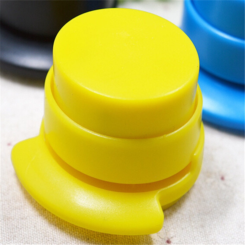 1Pc Office Staple Free Stapleless Stapler Mini Cute Book Stapleless Stapler Paper Binding Binder Paper clip