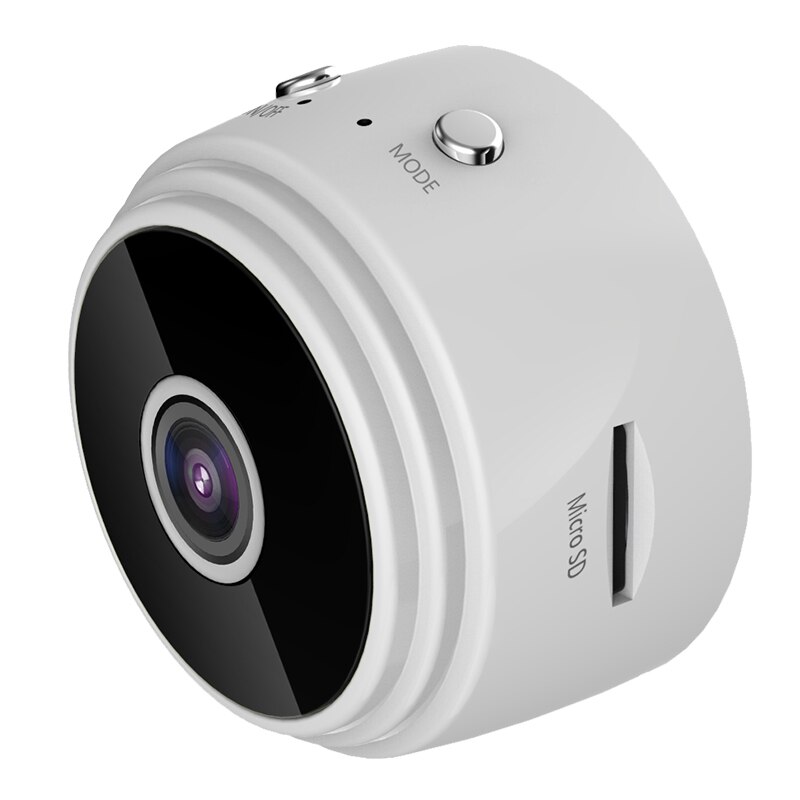 A9 1080P Full Mini IP WIFI Camera Support TF Card Home Security DVR Night Smart Home Portable Wireless Remote Camera: white