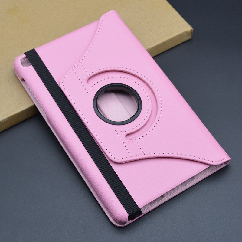 Pokrowiec na Huawei MatePad T10 9.7 "T10S 10.1 '2020 T6 AGS3-L09/AGS3-W03 AGR-L09/AGR-W03 pokrywa 360 obrotowy uchwyt PU skóra Shell: pink