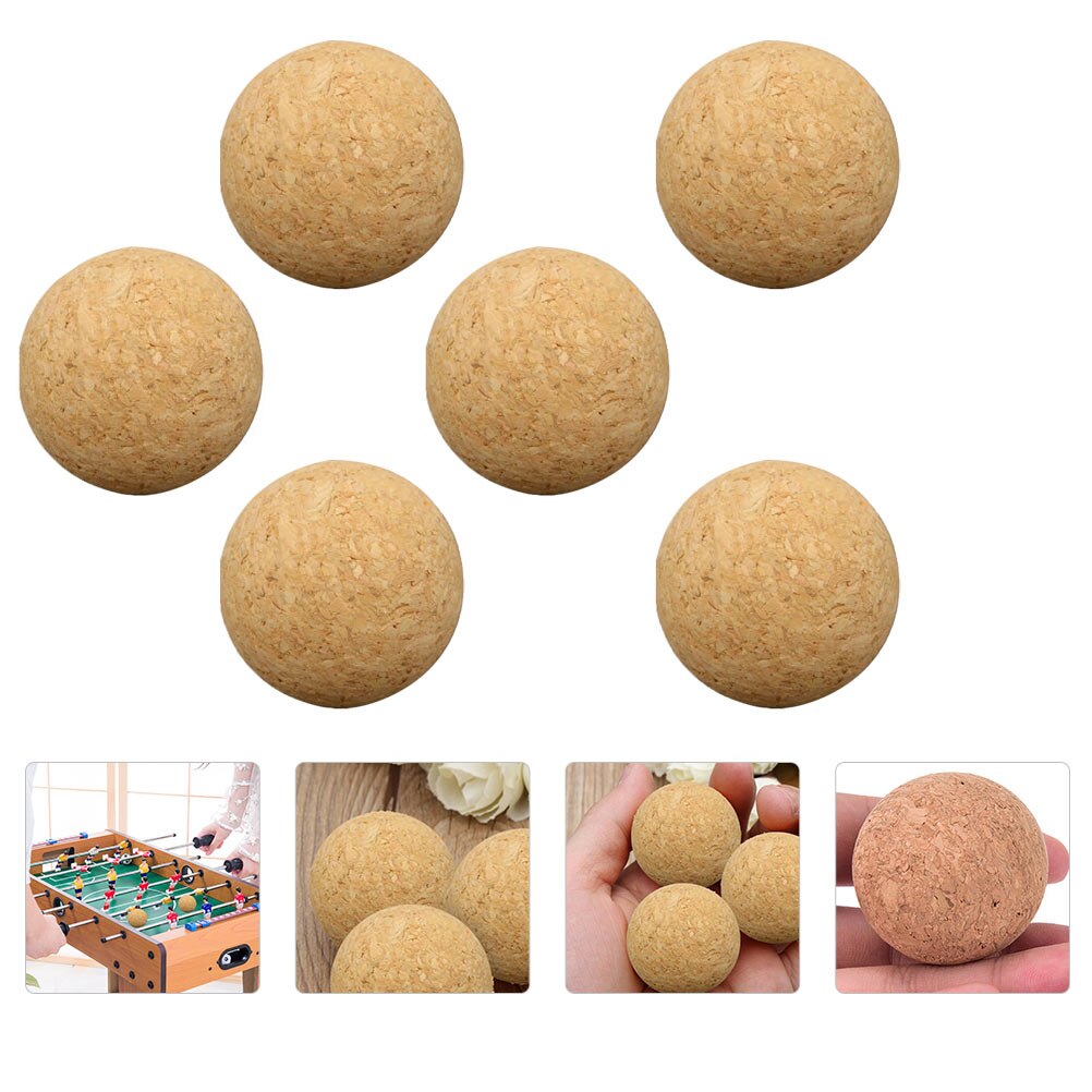 6 pcs soccer foosball cork foosball replaceable cork balls for kindergarten parents children school