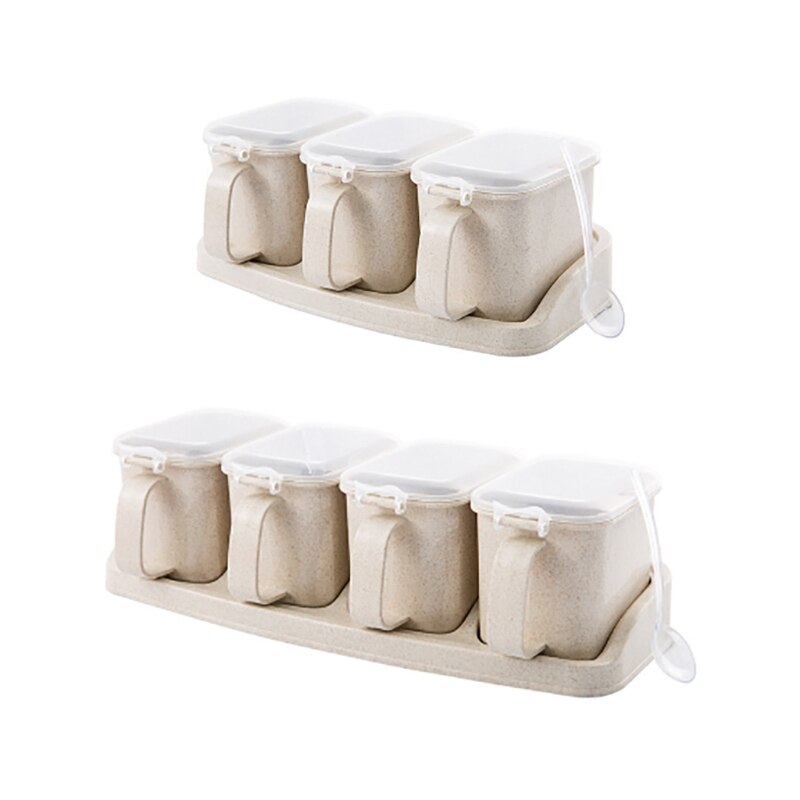 4 + 3 grille assaisonnement boîte Condiment épices mallette de rangement support cuisine outil
