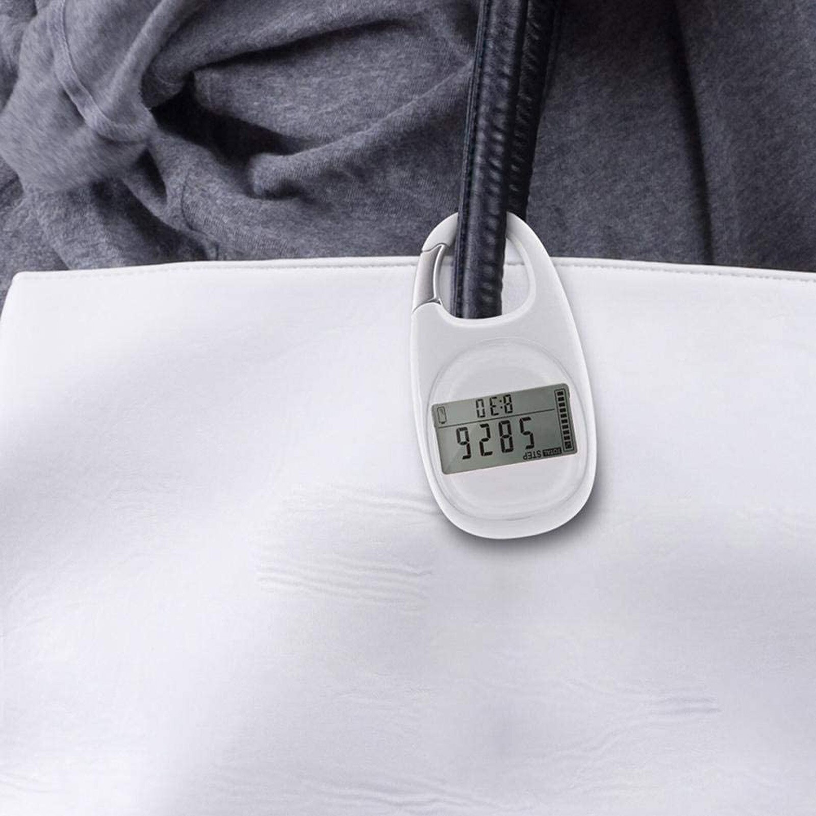gehen Abstand Fitness Kalorien Digital Stille Induktion Multi-funktion Tragbare Karabiner Schritt Zählen Schrittzähler