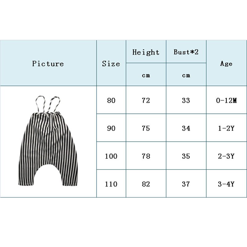 0-4T Chiffon Newborn Baby Boys Bib Pants Toddler straps Striped Long Pants Romper Summer Overalls Harem pants