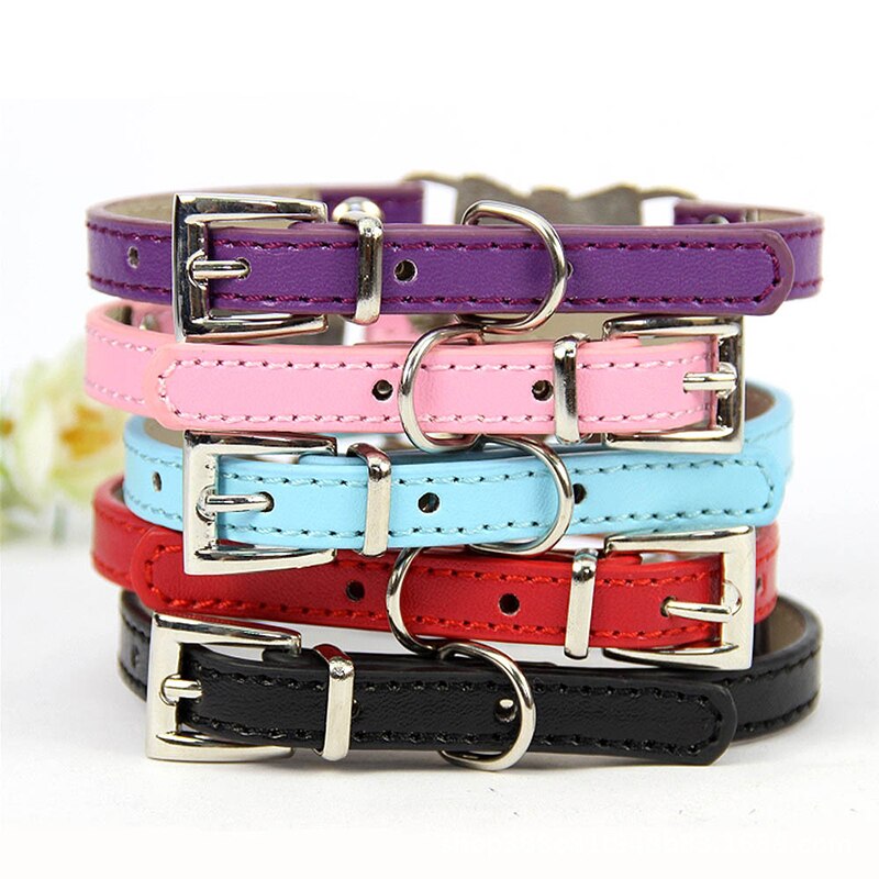 Collier en cuir pour chien, accessoire pour animaux de compagnie, pour petits, moyens et grands chiens, chats, marche en plein air, fournitures pour animaux de compagnie