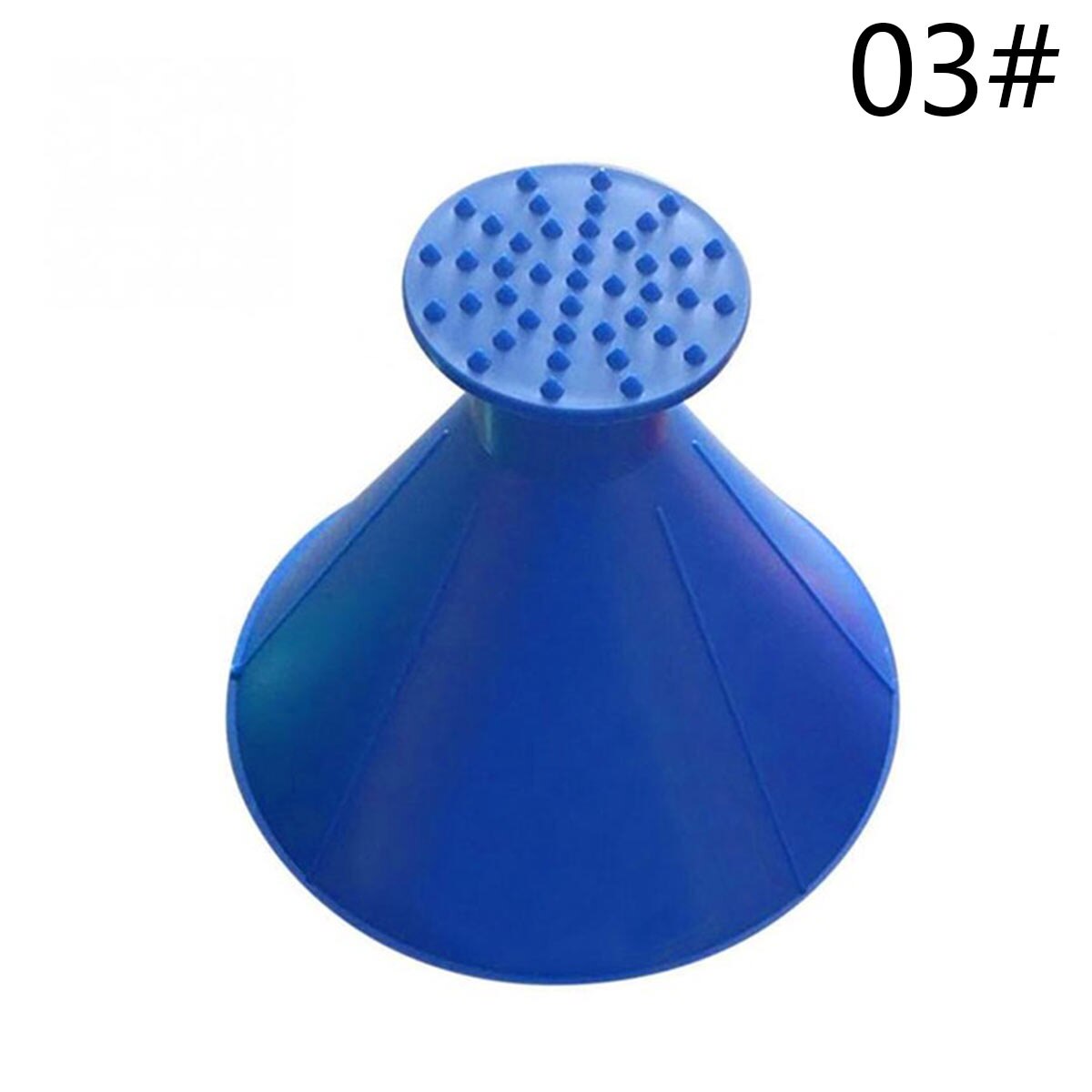 Okrągła magiczna skrobaczka robić szyb automatyczny okno samochodu stożek skrobak szyby lejek robić usuwania śniegu Deicer odladzanie narzędzie skrobanie: niebieski