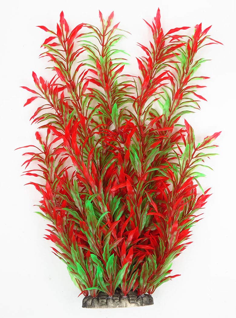 Akvarieplanter akvarieplanter kunstigt vand vandlevende høj plante rød grøn stor til fisk frø tank dekorationer