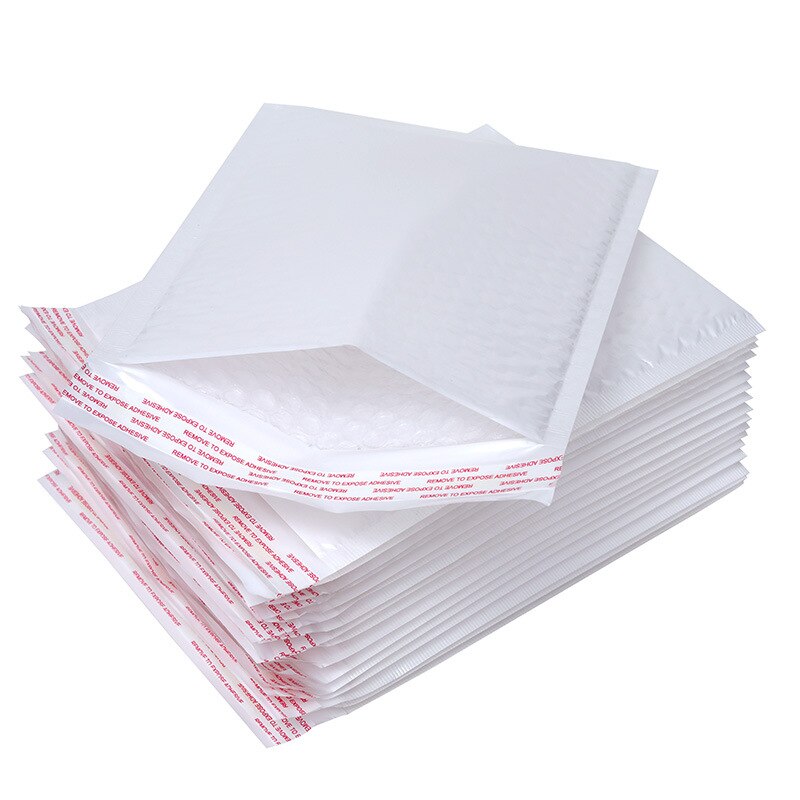 10 pieces / pack 20 * 25mm waterproof white pearl film bubble envelope pouch foam mail filled envelope wrap Kraft