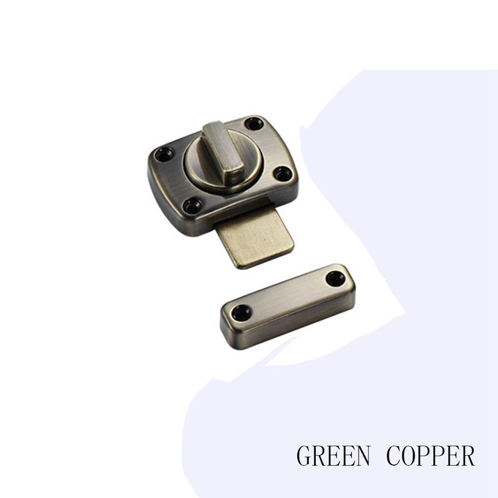 Verrou chromé pour porte de salle de bain, toilettes, tournant, verrou de confidentialité: green copper