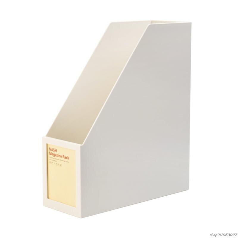 Multi-purpose File Document Magazine Book Organizer Holder Push-pull Style Desk Storage Holder for Office School Desk: White